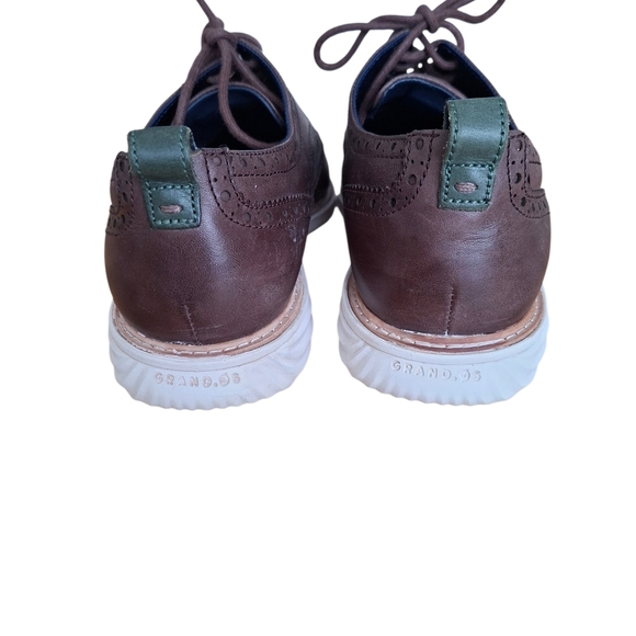 Cole Haan Men's Leather Men’s Casual Brogue Sneakers  Brown & Camouflage - Picture 11 of 13